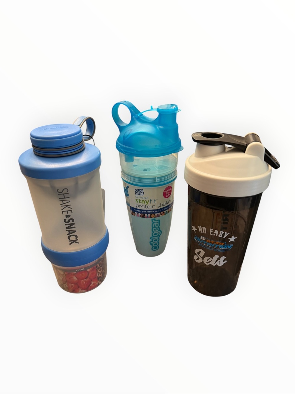 Assorted Protein Shaker Bottles - StayFit & Shake Snack
